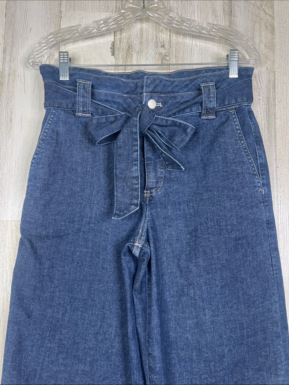 J. Crew Dark Navy Wide-Leg Jeans Women 26 - Picture 2 of 11